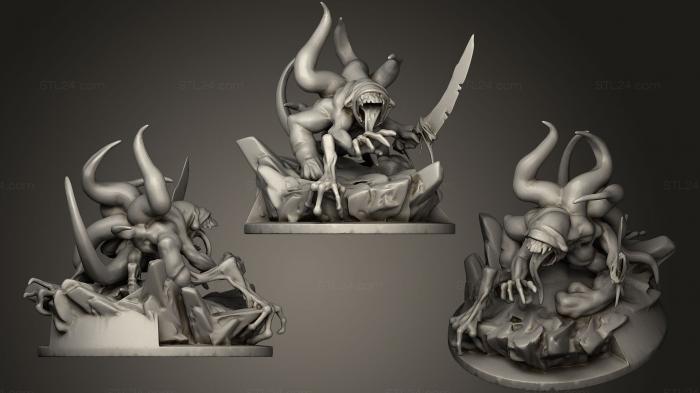 Figurines simple (Lovecraft 02, STKPR_0816) 3D models for cnc